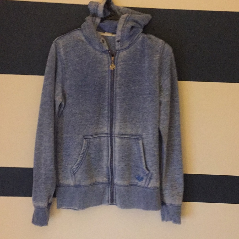 Roxy medium Faded surfer light blue hoodie